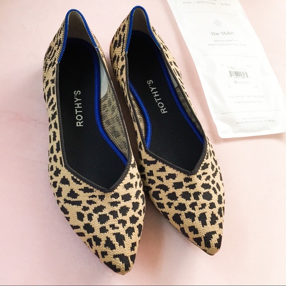 Rothy's Shoes - Rare rothys leopard pointed flats